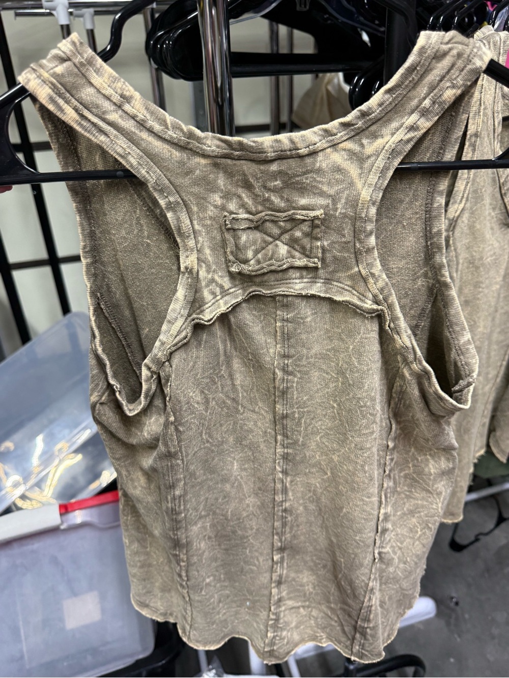 Zenana Outfitters Women's Mineral-Wash V-Neck Tank Top - Picture 2 of 5